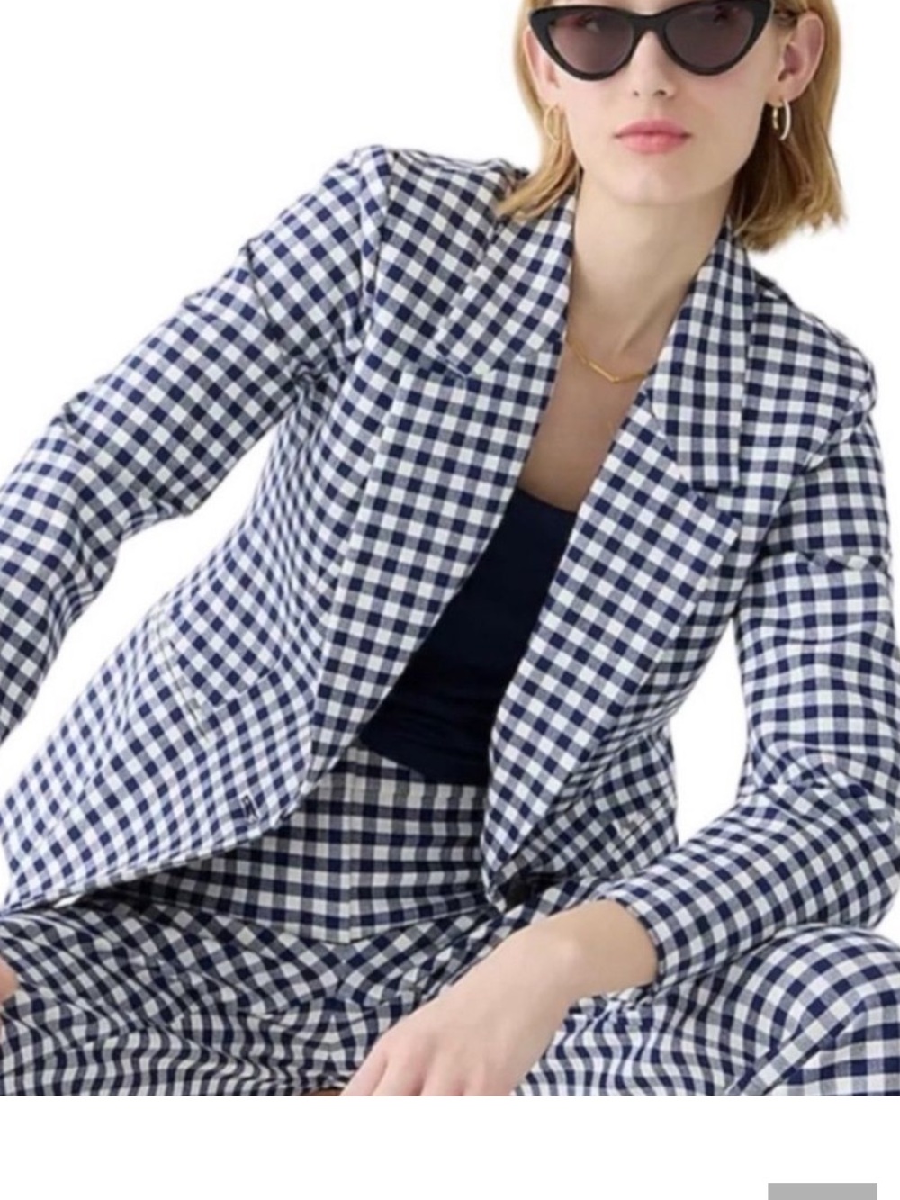 J. Crew Parke Gingham Blazer - Picture 9 of 12